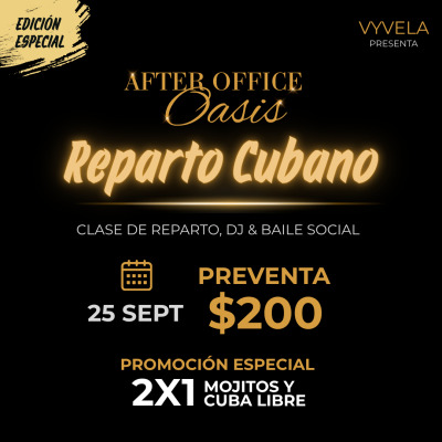 AFTER OFFICE OASIS( REPARTO CUBANO)
