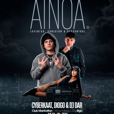 Ainoa, DJ Diogo, cyberkaat & DJ Dar ®