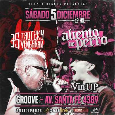 Aliento de Perro + Trotsky Vengarán en Groove @ 05.12.2026