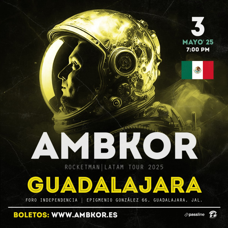 Passline AMBKOR EN GUADALAJARA TOUR ROCKETMAN LATAM 2025