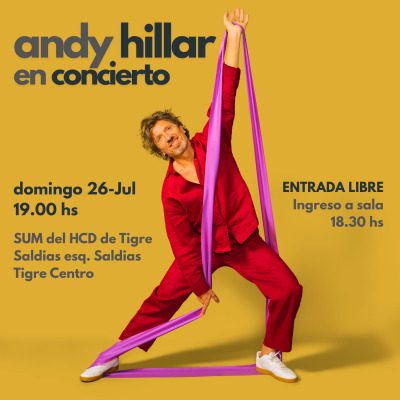 Andy Hillar presenta su nuevo disco en Tigre