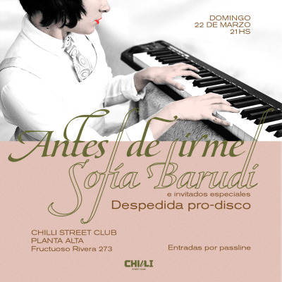 Antes de irme, Sofía Barudi