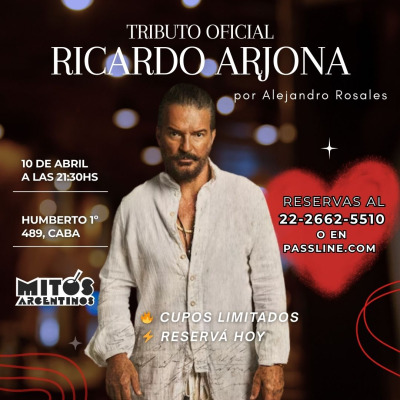 ARJONA TRIBUTO OFICIAL en CABA
