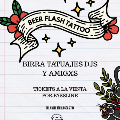 Beer Flash Tattoo