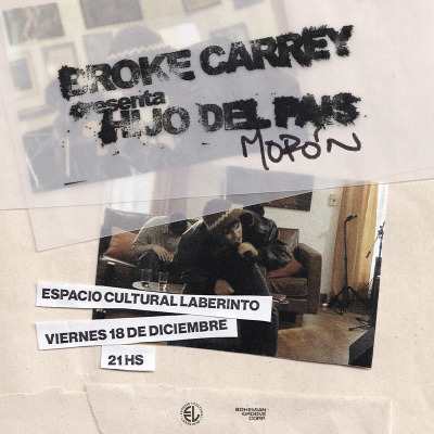 BROKE CARREY presenta HIJO DEL PAÍS