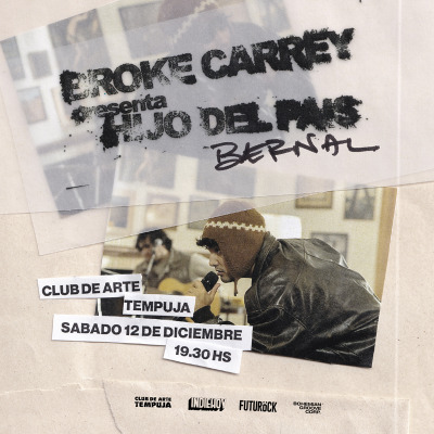 BROKE CARREY presenta Hijo del País en el Club de Arte Tempuja!