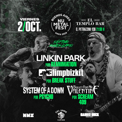 Buenos Aires Nu Metal Fest en El Templo Bar