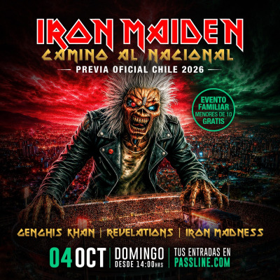 CAMINO AL NACIONAL PREVIA OFICIAL IRON MAIDEN CHILE 2026