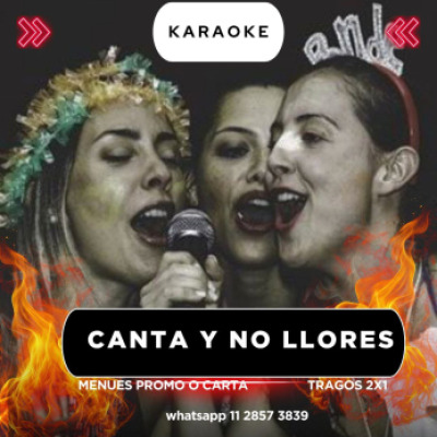 CANTA Y NO LLORES CANTOBAR KARAOKE BA