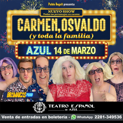 CARMEN,OSVALDO Y TODA LA FAMILIA EN AZUL