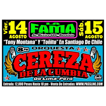 CEREZA DE LA CUMBIA EN SANTIAGO DE CHILEE