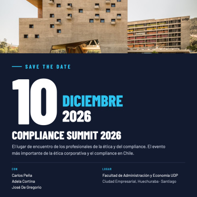 Compliance Summit 2026. El más grande evento del compliance en Chile organizado por la Asociación Chilena de Ética y Compliance (ACEC A.G.) en Ciudad Empresarial. Más de 500 asistentes