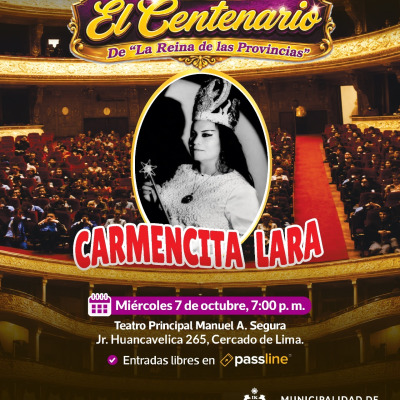 CONCIERTO POR EL CENTENARIO DE CARMENCITA LARA
