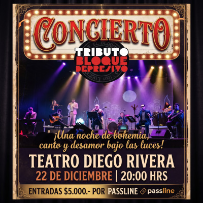 Concierto Tributo Bloque Depresivo fin de año 2026