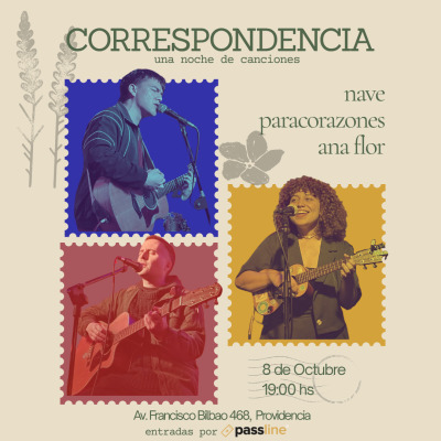 Afiche de Correspondencia - Una noche de canciones