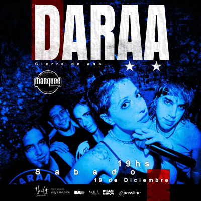 DARAA  *Cierre de Año* banda invitada VIAJEROS
