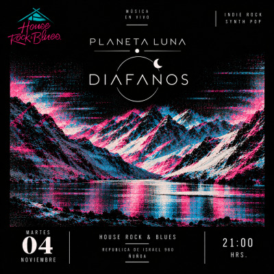 Diáfanos + Planeta Luna : Noche de Eclipse Indie