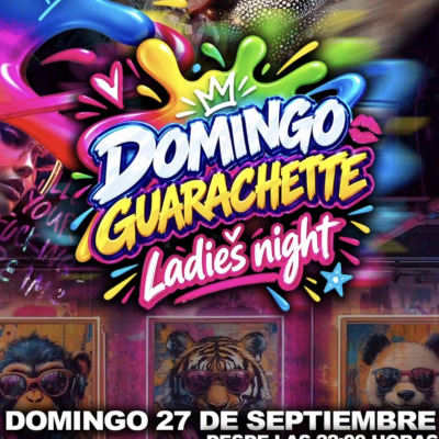 Afiche de Domingo Guarachette Ladies Night
