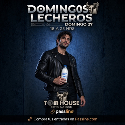 **DOMINGOS LECHEROS EN TOM HOUSE - DOM 27 SEP** 🐂