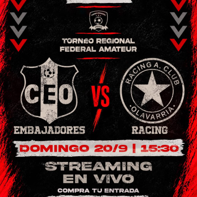 Embajadores vs. Racing | Fecha 4 - Torneo Regional 2026