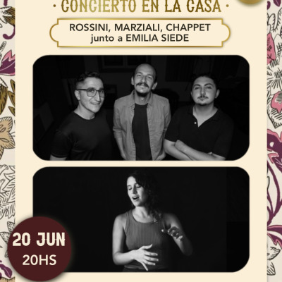 Emilia Siede junto a Rossini • Marziali • Chappet