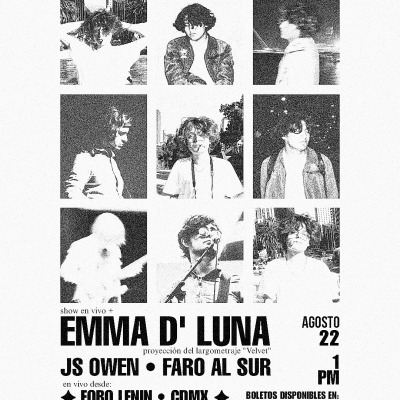 EMMA D’ LUNA + JS OWEN + FARO AL SUR en vivo desde “Foro Lenin”