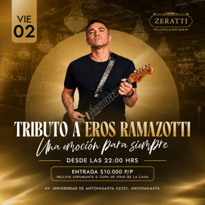 Eros Ramazzotti llega a Zeratti