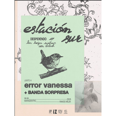 ESTACIÓN SUR despide "Las hojas sueñan ser árbol" junto a Error Vanessa + Banda Sorpresa en Mar A