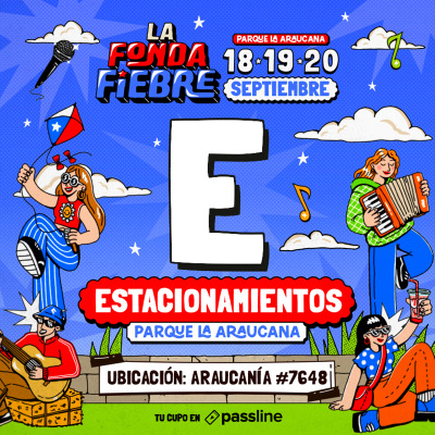 Estacionamiento - Viernes 18 de Septiembre, La Fonda Fiebre.