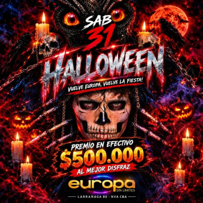Europa Sin Limites Presenta - Sabado 31 - HALLOWEEN