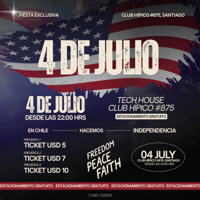 Fiesta Exclusiva 4 de Julio