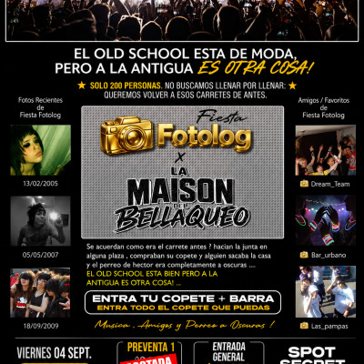 FIESTA FOTOLOG X MAISON DEL BELLAQUEO