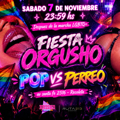 FIESTA ORGUSHO POP VS PERREO - BRISHO