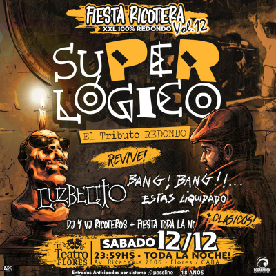 Fiesta Ricotera XXL 100% Redondo - SUPERLÓGICO -12 de Diciembre de 2026