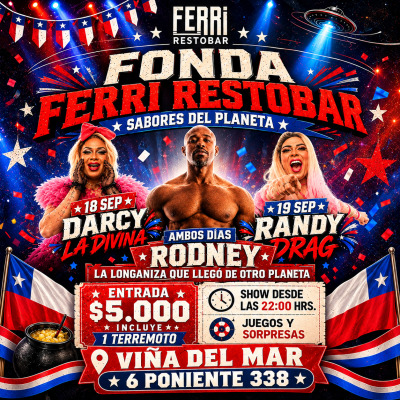 Afiche de Fonda Ferri presenta: Darcy la Divina, Randy Drag, Rodney