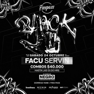 🖤⛓️ FREE PASS PRESENTA: BLACK ⛓️🖤