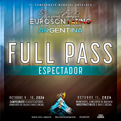 FULL PASS ESPECTADOR - EUROSON LATINO ARGENTINA 2026