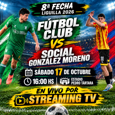 Fútbol club vs Social GM fecha 8 liguilla 2026