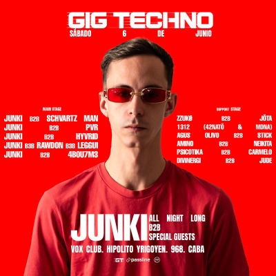 GIG TECHNO PRESENTA: JUNKI ALL NIGHT LONG B2B