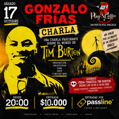 Gonzalo Frias Charla Tim Burton