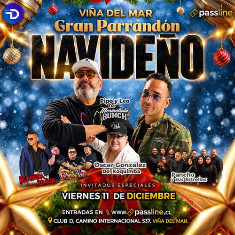 Gran Parrando Navideño con Pipo y Leo de Mermelada Bunch en Viña del Mar