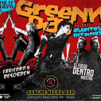 Green Day x Asuntos Internos en Sangre Negra Pilar