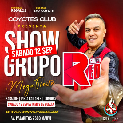 GRUPO RED EN VIVO en Coyotes Club Maipu !!!