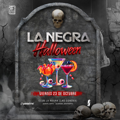 🎃Halloween La Negra🎃Stgo🎃Viernes 23