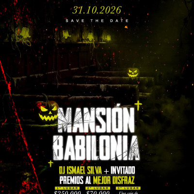 Halloween Mansion Babilonia - 31 Octubre Premio al Mejor Disfraz