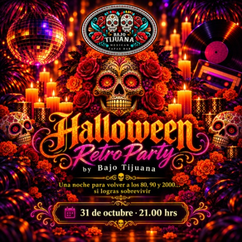 Halloween Retro Party by Bajo Tijuana