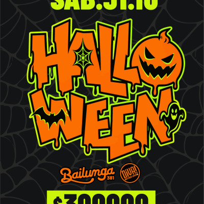 halloween 🎃 sab.31.10 🎃 Bailunga y Diva