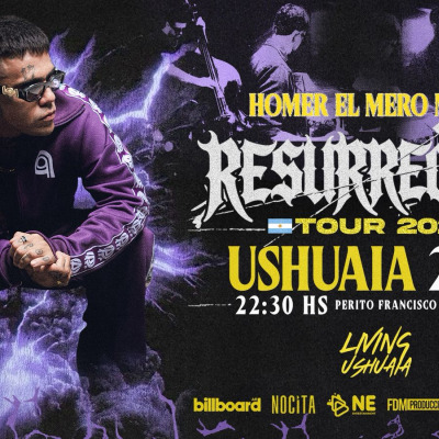 HOMER EL MERO MERO X LIVING USHUAIA 24 DE ABRIL