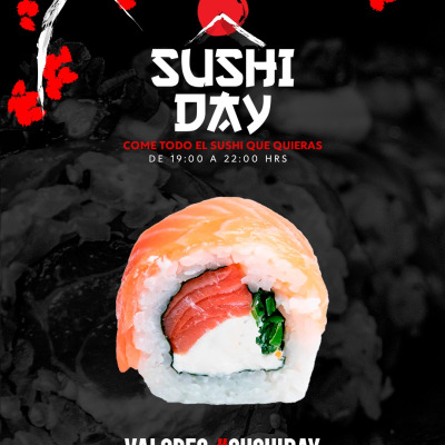 HOY MIÉRCOLES 15-05 / SUSHIDAY 🥢 ¡Come todo lo que quieras en nuestro buffet de Sushi!... en LI