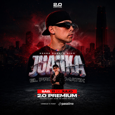 JUANKA EL PROBLEMATIK EN 2.0 PREMIUM, SAB. 11 JULIO